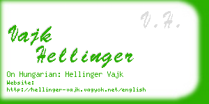 vajk hellinger business card